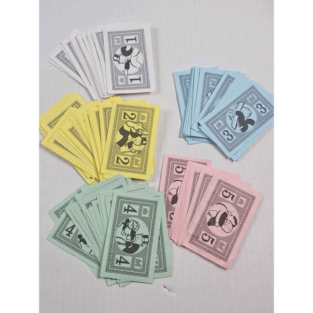 Monopoly Jr Junior 1990 Board Game Replacement Parts Pieces - PLAY MONEY